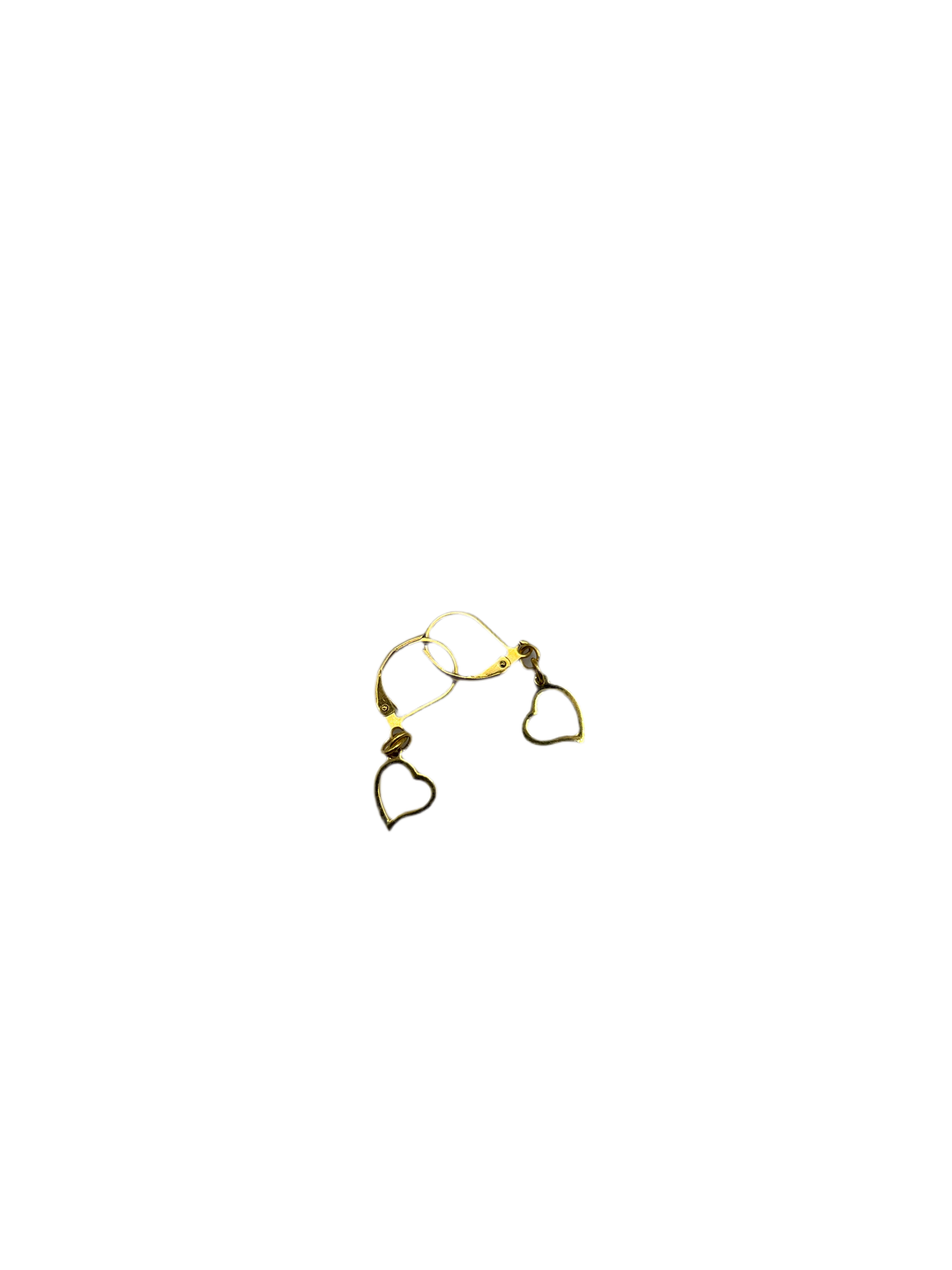 Boucles d'oreilles styles dormeuses motifs coeur
