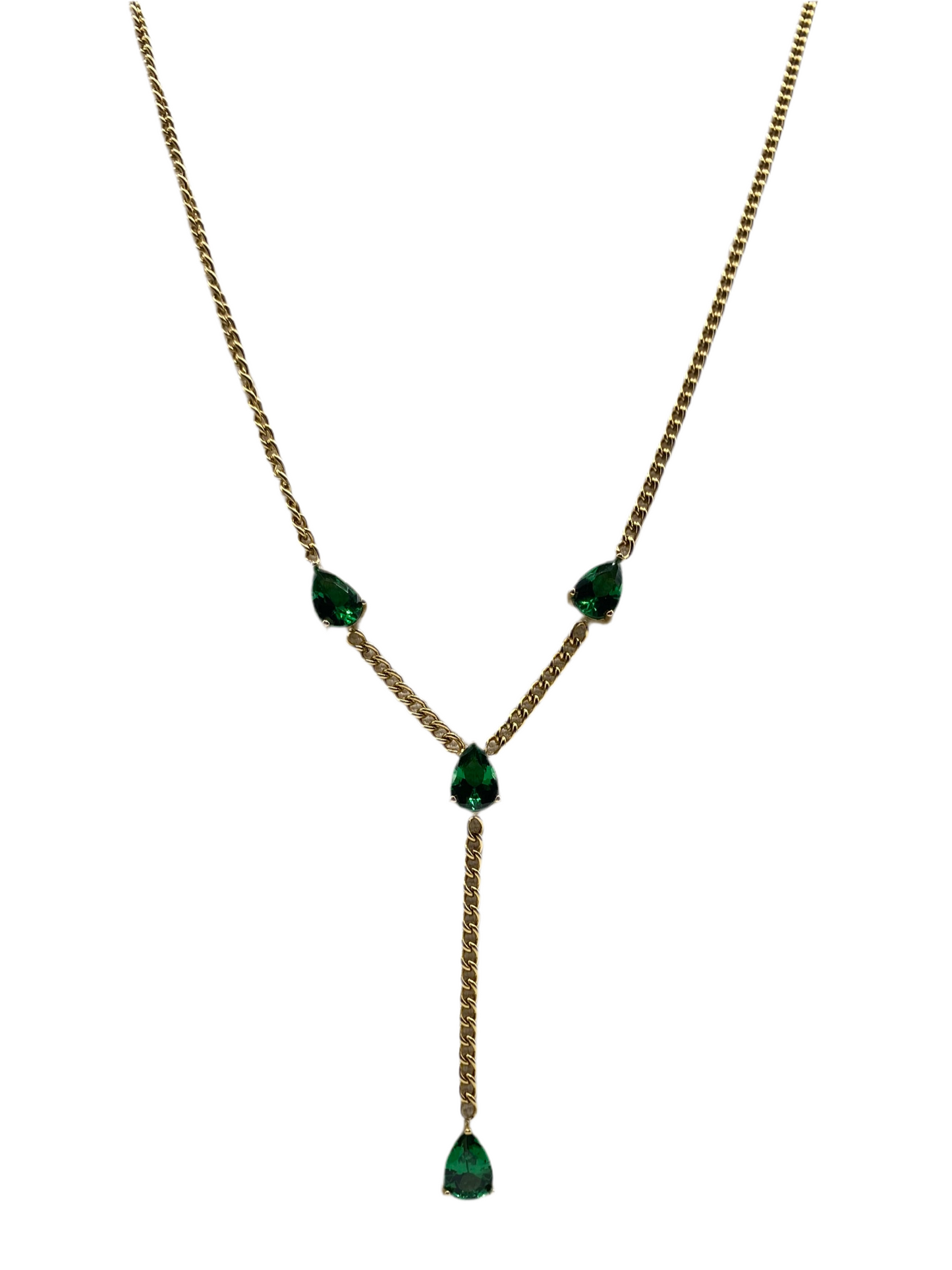 Collier cravate pierres strass