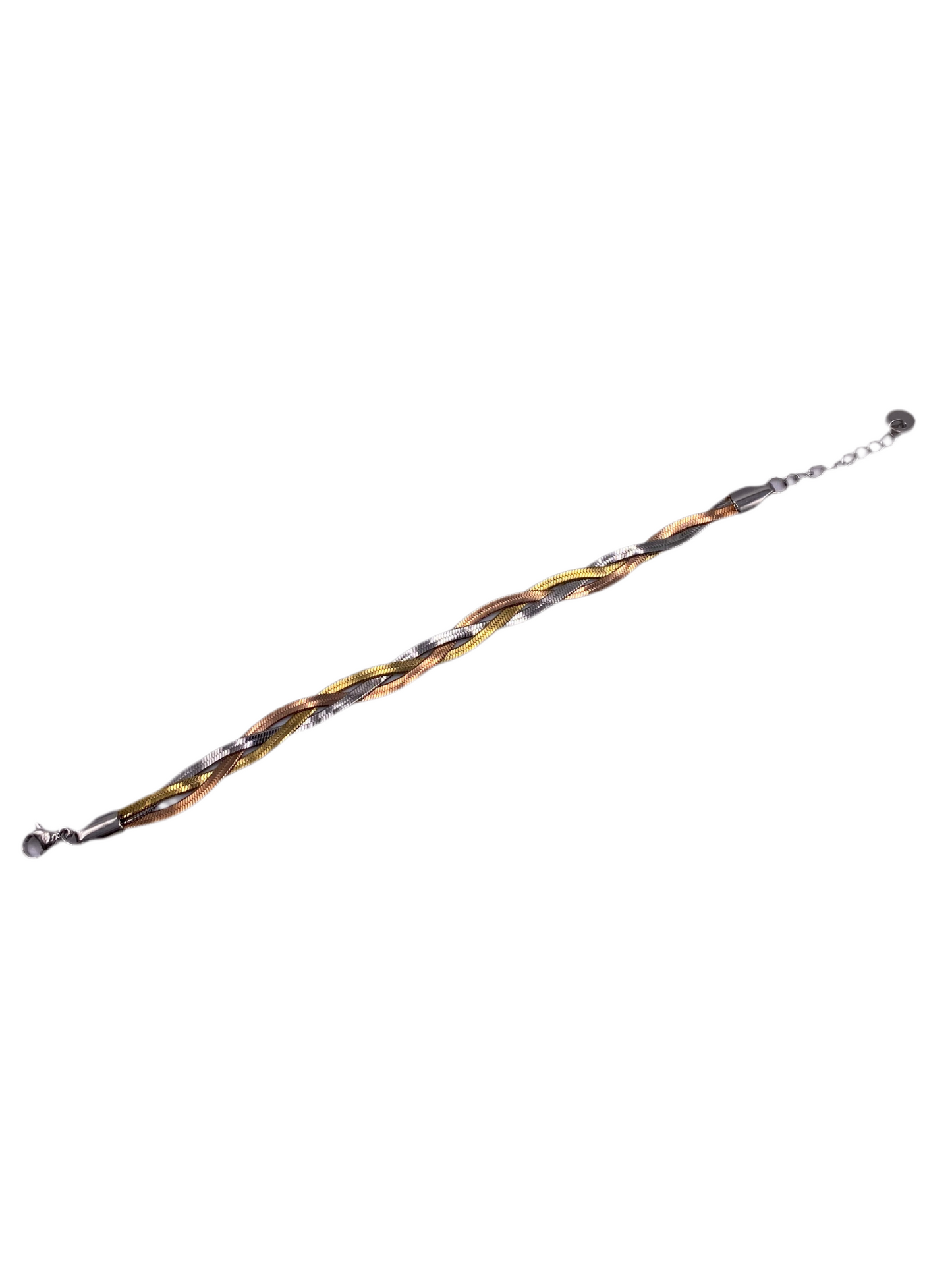 BRACELET TRICOLORE MIRROIR TRESSE